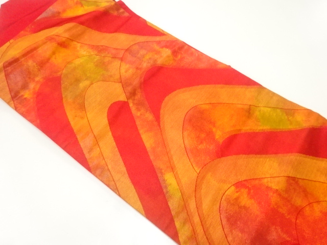 遠山模様織出し名古屋帯